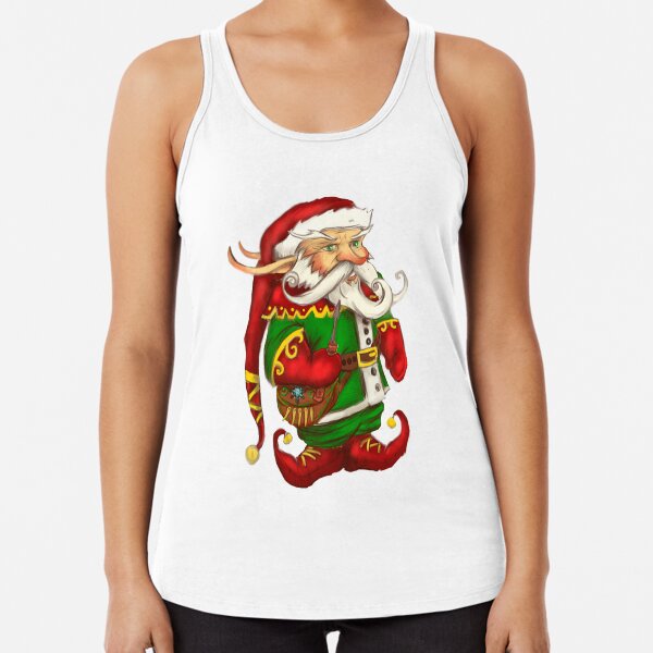 Jolly the Christmas Elf Racerback Tank Top
