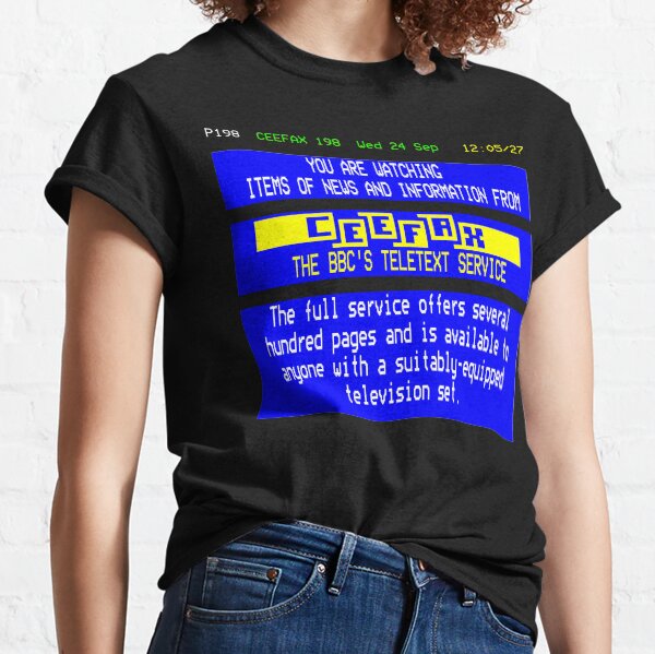 beebthings Pages From Ceefax Classic T-Shirt