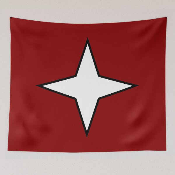 Item preview, White diamond 4 point star on red designed and sold by Greenwood2112.