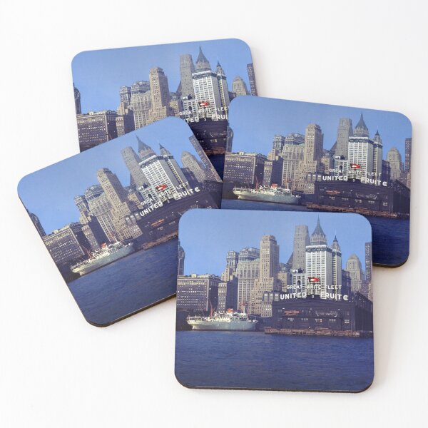 Item preview, Skyline at Pier 3 in Manhattan, 1950s designed and sold by Wernher Krutein.
