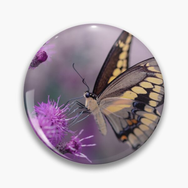 Item preview, Beautiful Butterfly Pollinating a Purple Flower designed and sold by EarthArtDesigns.