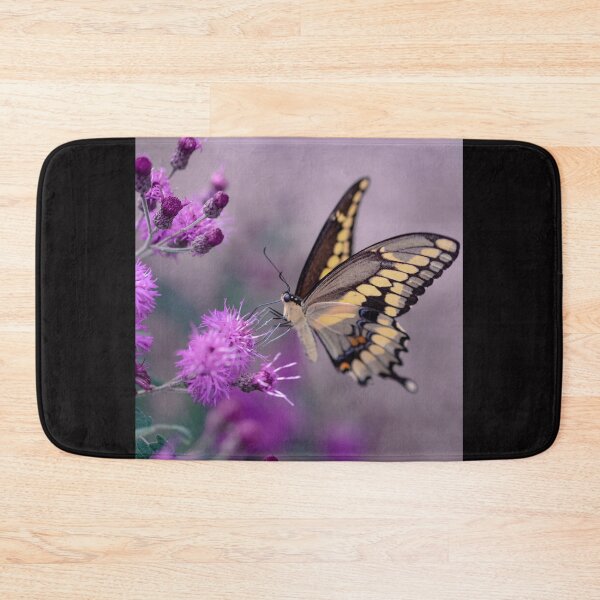 Item preview, Beautiful Butterfly Pollinating a Purple Flower designed and sold by EarthArtDesigns.