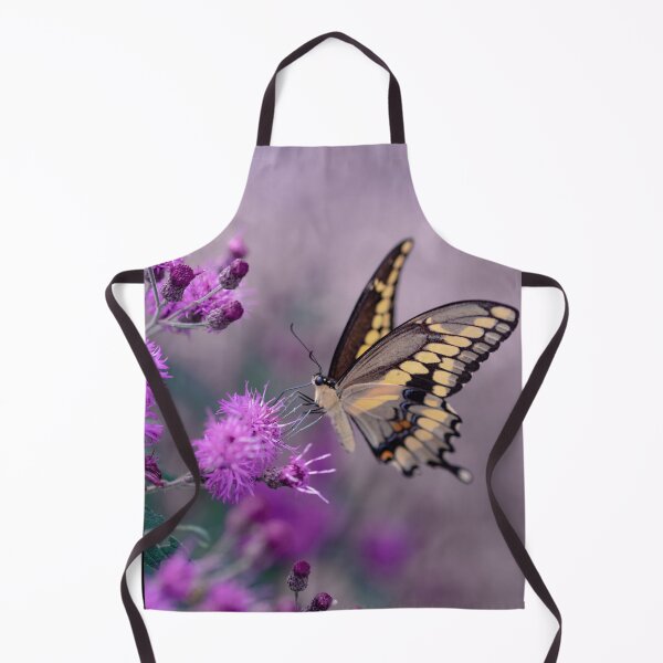 Item preview, Beautiful Butterfly Pollinating a Purple Flower designed and sold by EarthArtDesigns.