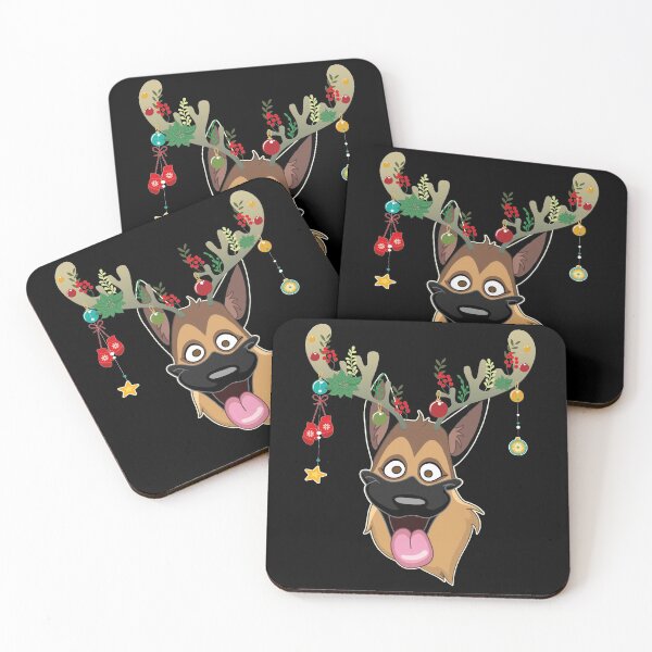 Item preview, Santa German Shepherd Dog Ugly Christmas designed and sold by abiabo.