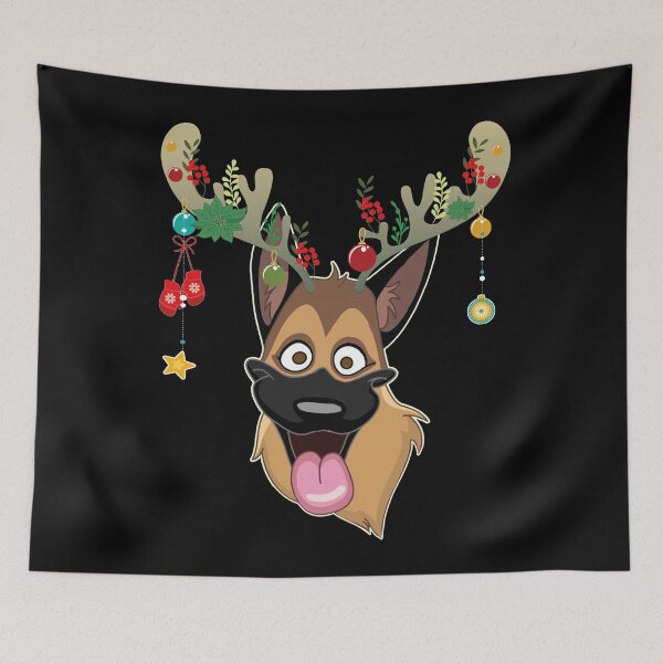 Artikelvorschau, Santa Deutscher Schäferhund Hässliche Weihnachten entworfen und verkauft von abiabo.