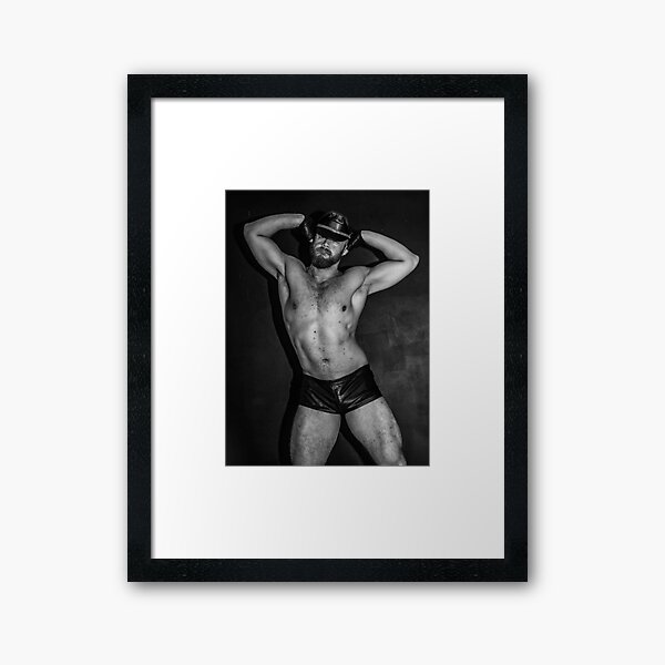 Muir Cap Pose (by Matt Spike) Framed Art Print