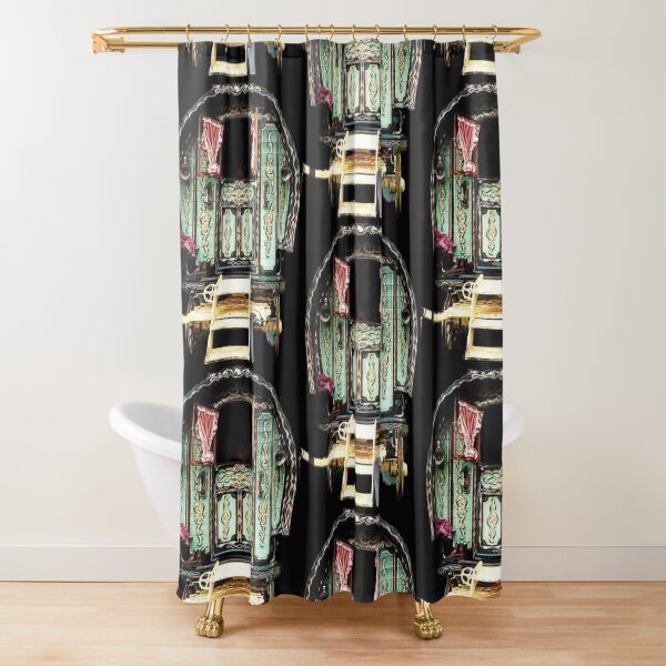 vardo gipsy wagon Shower Curtain