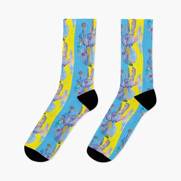 Item preview, Iris Watercolor Painting - Yellow and Blue designed and sold by Sarah  Rajkotwala.