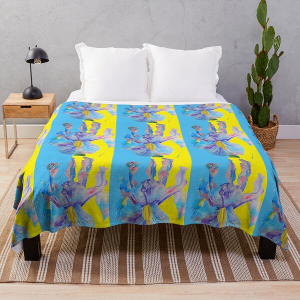 Item preview, Iris Watercolor Painting - Yellow and Blue designed and sold by Sarah  Rajkotwala.