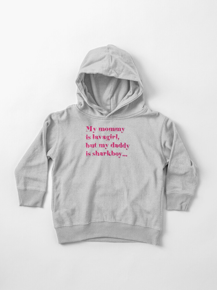Sudadera con capucha para bebé «Mi mamá es Lavagirl, pero mi papá es  Sharkboy » de kelvinr | Redbubble