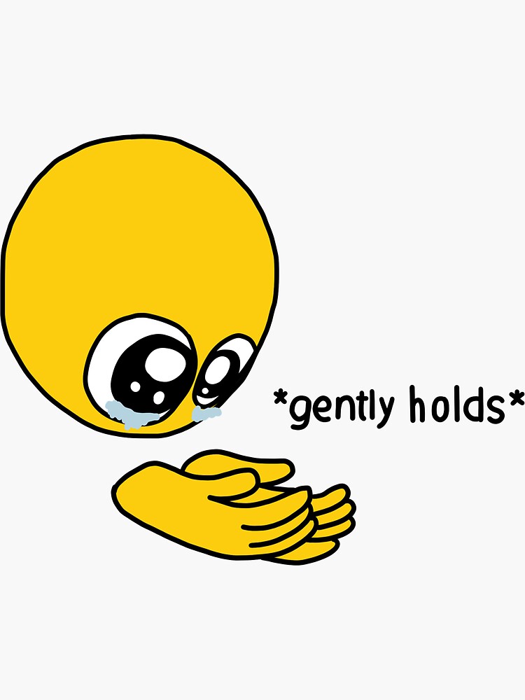 gently-holds-meme-sticker-for-sale-by-viggybiggs-redbubble