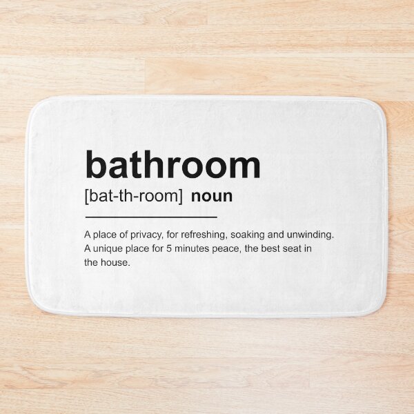 Item preview, Funny Bathroom Definition designed and sold by Andrea Lina.