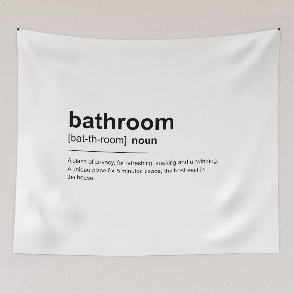 Item preview, Funny Bathroom Definition designed and sold by Andrea Lina.
