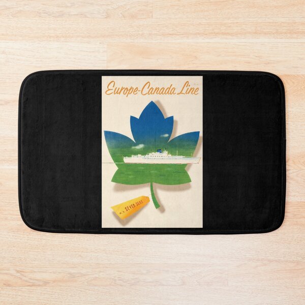 Item preview, retro classic Europe Canada Line poster designed and sold by CorasPosters.