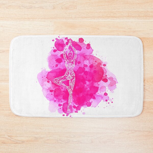 Item preview, Tree Pose Pink Vriksasana designed and sold by raliceyoga.