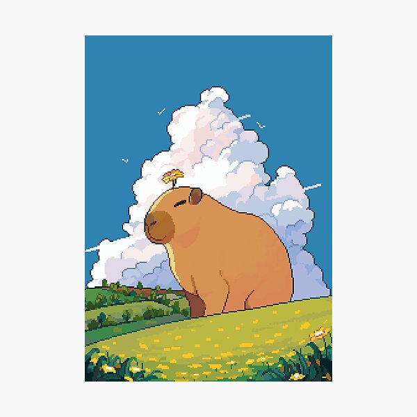 Item preview, Mount capybara designed and sold by paperfinch.