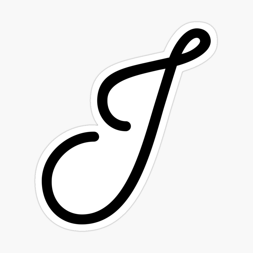 Cursive I Greeting Card