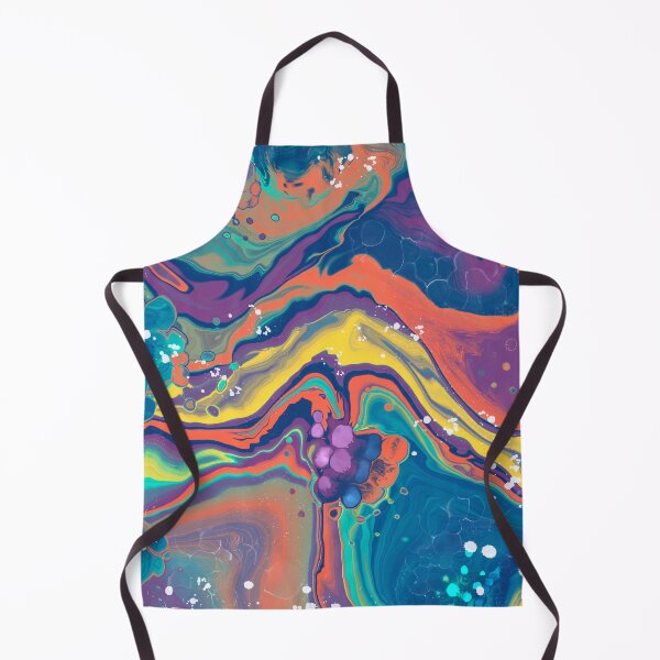 Item preview, Summer, digital fluid pour with cells designed and sold by MayGreenAbgrall.