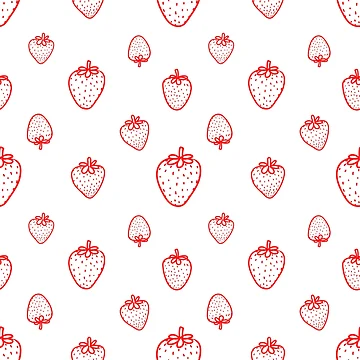 Artwork thumbnail, Strawberry pattern by Digibee
