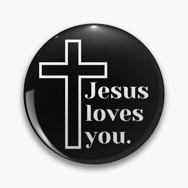 Item preview, Jesus Loves You Quote With Cross designed and sold by Gabriella Flores.