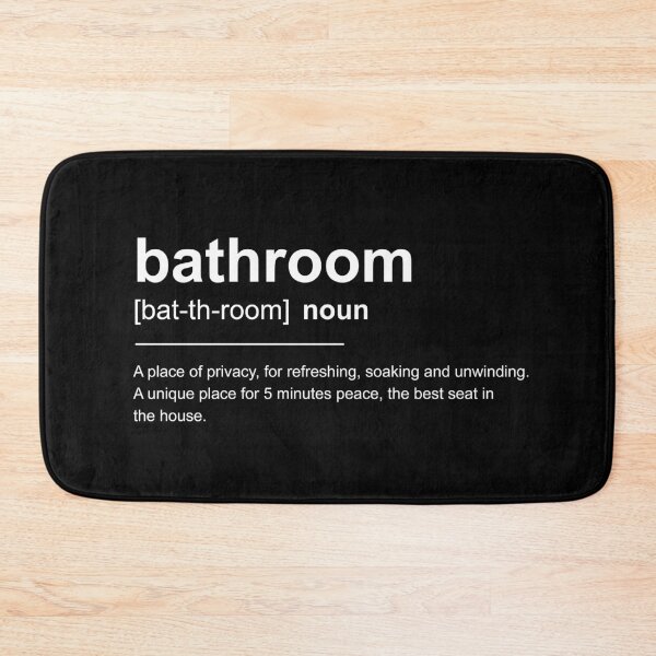 Item preview, Funny Bathroom Definition designed and sold by Andrea Lina.