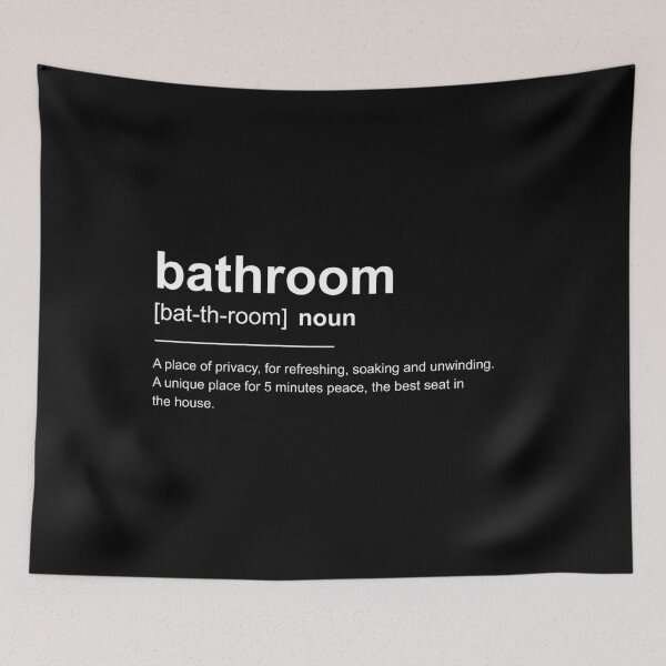 Item preview, Funny Bathroom Definition designed and sold by Andrea Lina.
