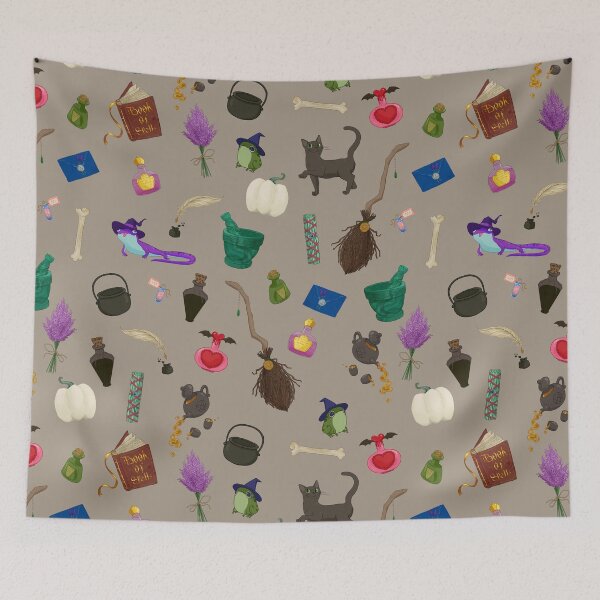 Item preview, Assorted Witchery Repeating Pattern Tan designed and sold by Maysoulrose.