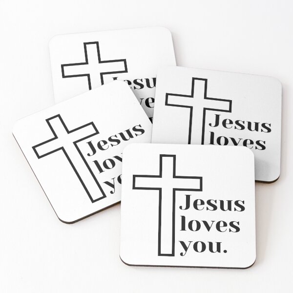 Item preview, Jesus Loves You Quote With Cross designed and sold by Gabriella Flores.