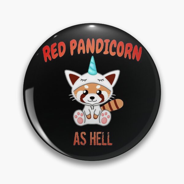 Item preview, Red Pandicorn as Hell designed and sold by Cute  Pawz.