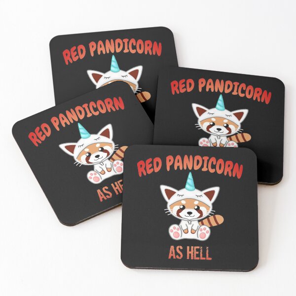 Item preview, Red Pandicorn as Hell designed and sold by Cute  Pawz.