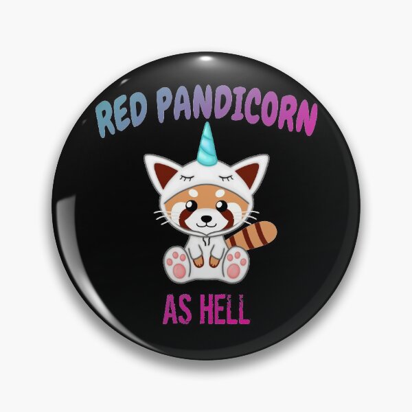 Item preview, Red Pandicorn as Hell designed and sold by Cute  Pawz.