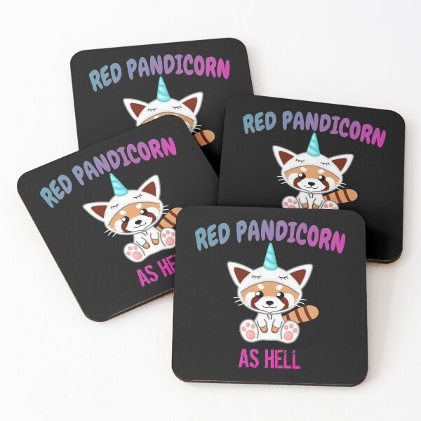 Item preview, Red Pandicorn as Hell designed and sold by Cute  Pawz.