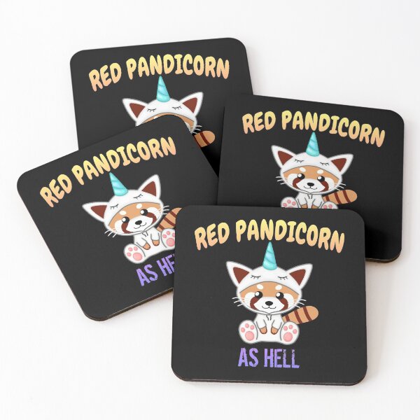 Item preview, Red Pandicorn as Hell designed and sold by Cute  Pawz.