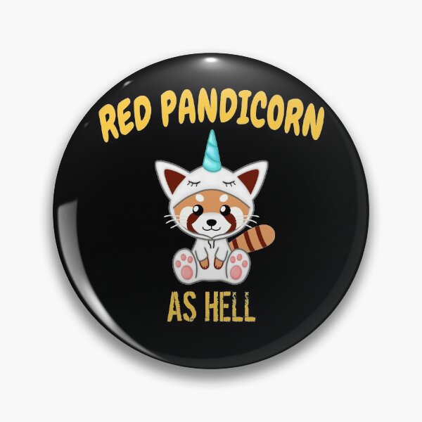 Item preview, Red Pandicorn as Hell designed and sold by Cute  Pawz.