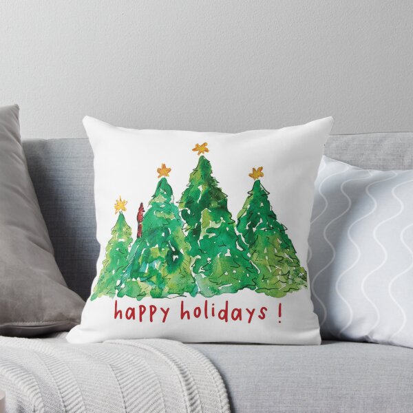 Item preview, Happy Holidays Tree Cardinal designed and sold by AmcalmArtisty.