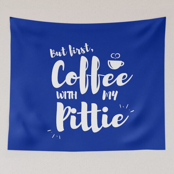 Item preview, But First Coffee With My Pittie - Cute Pit Bull designed and sold by Guarddogdrive.