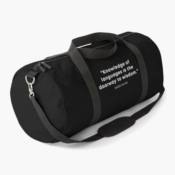 Item preview, KNOWLEDGE OF LANGUAGES IS THE DOORWAY TO WISDOM Roger Bacon Language Quote designed and sold by a-little-ink.