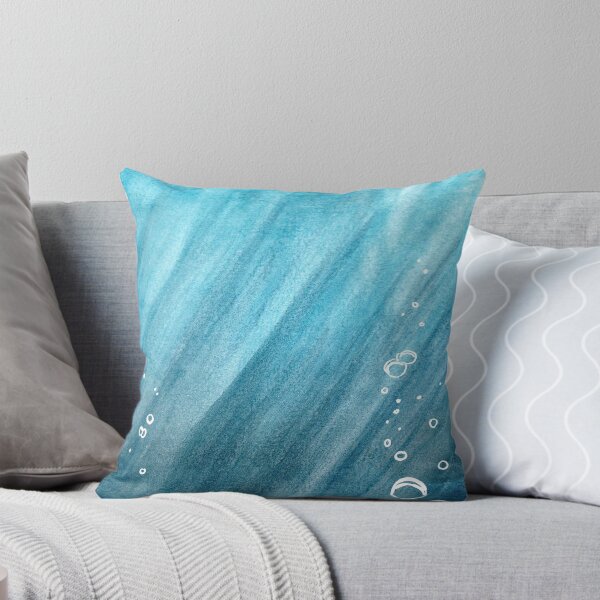 Item preview, Underwater Blues Watercolor Painting designed and sold by DragonsByKris.