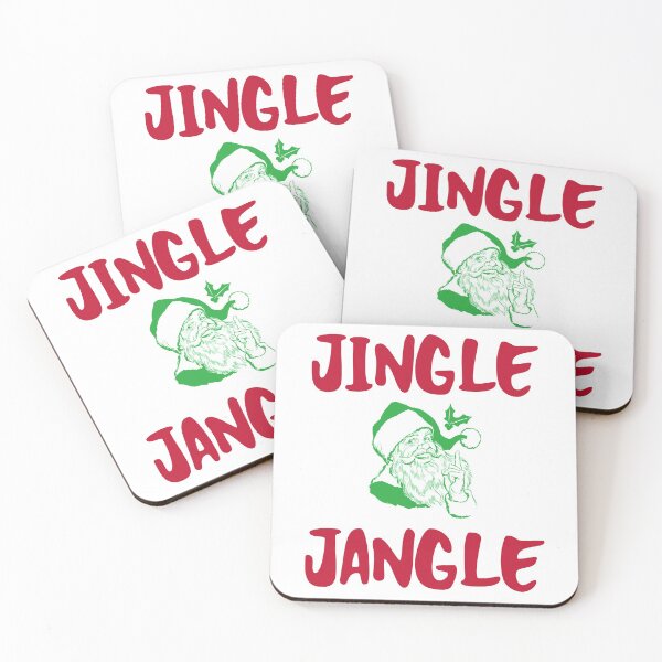 Item preview, Jingle Jangle Green Christmas Santa Claus designed and sold by Mustard Prophet.
