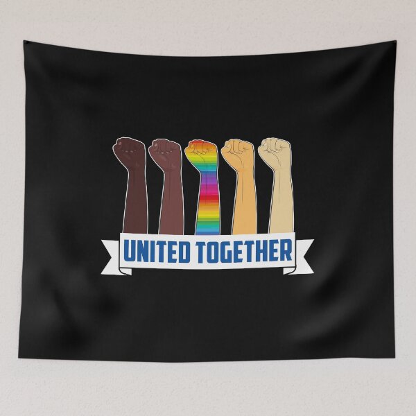 Item preview, United Together Humanity Political Art Design designed and sold by NomYen ..