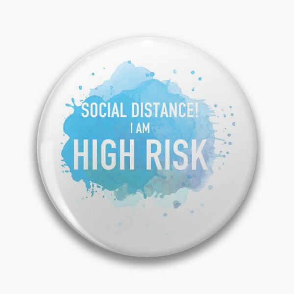 Item preview, I AM HIGH RISK Mask/Shirt [White Text] designed and sold by Kaini.