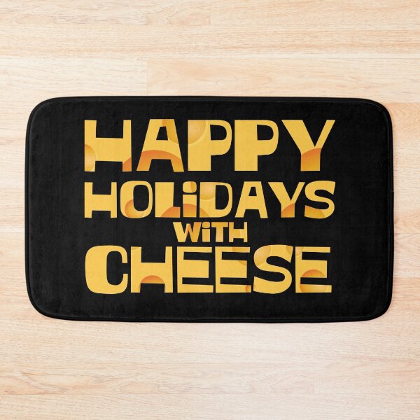 Item preview, Happy Holidays With Cheese Text Art designed and sold by zachsymartsy.