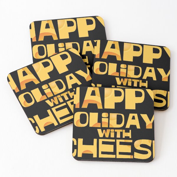 Item preview, Happy Holidays With Cheese Text Art designed and sold by zachsymartsy.