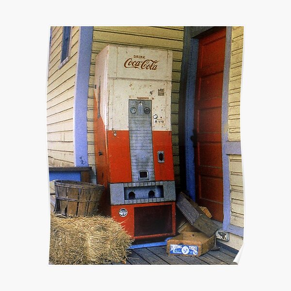 Old Coke machine Poster