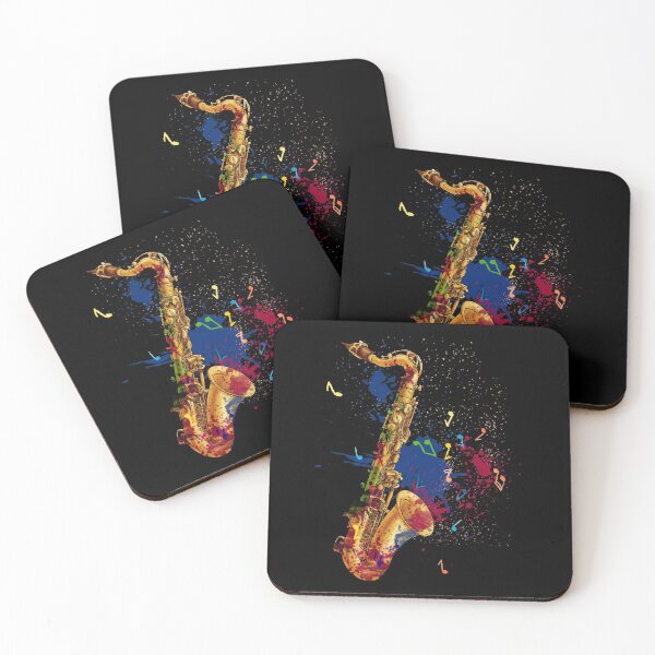 Item preview, Saxophone Player Jazz Music Musical Instrument Art Design designed and sold by NomYen ..