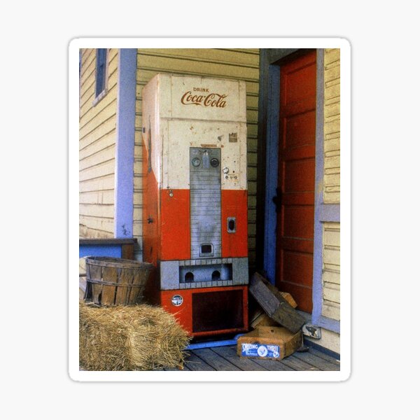 Old Coke machine Sticker
