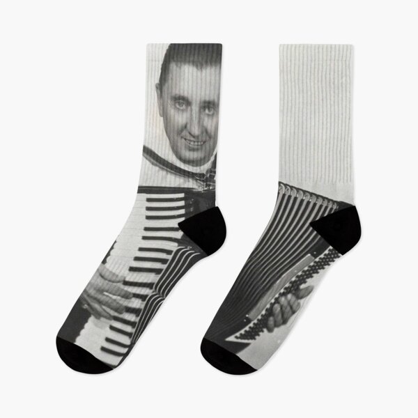 Item preview, Frank Yankovic with accordion B&W designed and sold by gameshowfan2001.