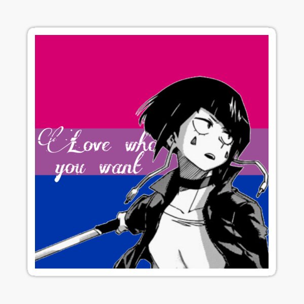 My Hero Academia Jirou Kyoka Bisexual Pride Flag Sticker For Sale By Queerwriter Redbubble 5115