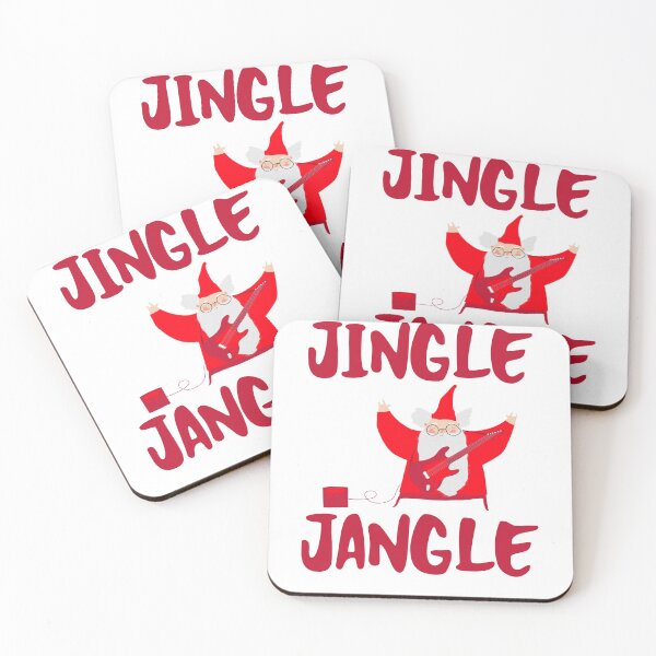 Item preview, Jingle Jangle Red Guitar Playing Christmas Santa Claus designed and sold by Mustard Prophet.
