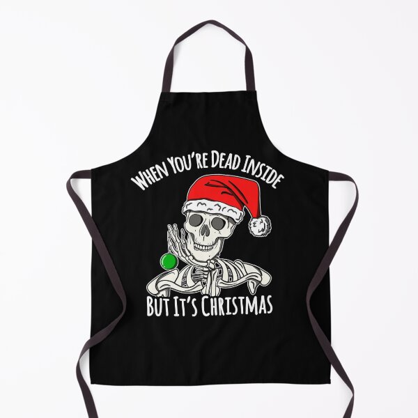 Item preview, When You're Dead Inside But It's Christmas Funny Skeleton Goth Graphic designed and sold by JessieJune.